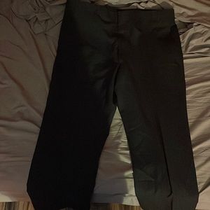 I am selling a black leather business pants